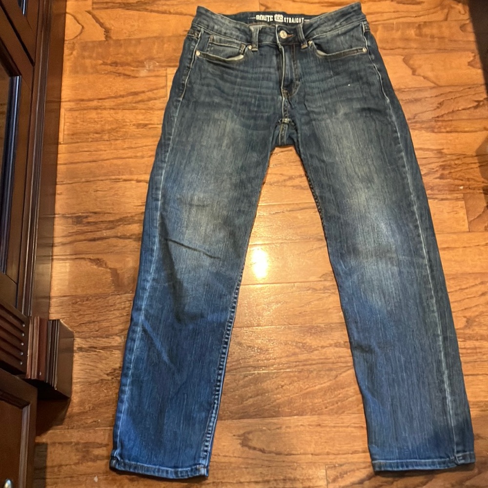Straight leg jeans